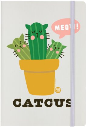 Pop Factory: Catcus - Cream A5 Hard Cover Notebook