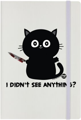 Pop Factory: I Didn't See Anything? - Cream A5 Hard Cover Notebook