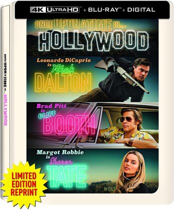 Once Upon A Time In Hollywood (2019) (Limited Edition, Steelbook, 4K Ultra HD + Blu-ray)