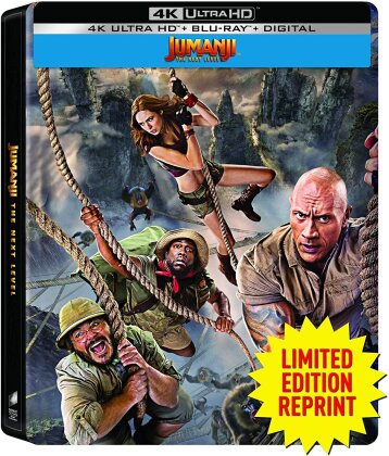 Jumanji - The Next Level (2019) (Edizione Limitata, Steelbook, 4K Ultra HD + Blu-ray)