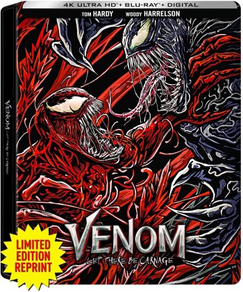 Venom 2 - Let There Be Carnage (2021) (Édition Limitée, Steelbook, 4K Ultra HD + Blu-ray)