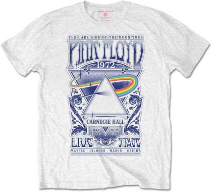 Pink Floyd Unisex T-Shirt - Carnegie Hall Poster (XXX-Large)