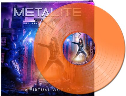 Metalite - A Virtual World (Gatefold, Limited Edition, Clear Orange Vinyl, LP)