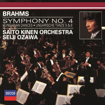Seiji Ozawa, Johannes Brahms (1833-1897) & Saito Kinen Orchestra - Symphony 4 / Hungarian Dances 5 & 6 (Japan Edition, 2022 Reissue)