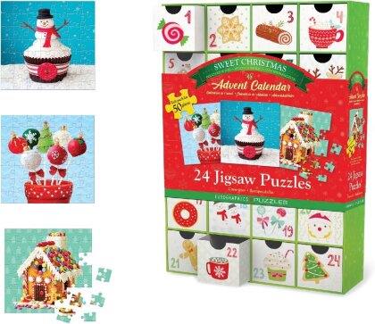 Puzzle Adventskalender - 1200 Teile Christmas Sweets