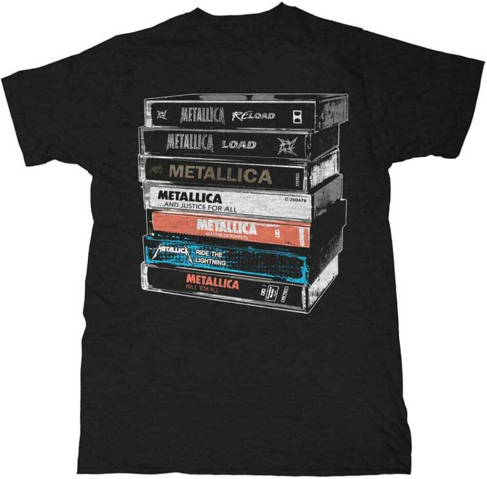 Metallica Unisex T-Shirt - Cassette - Grösse M