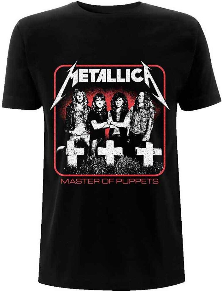 Metallica Unisex T-Shirt - Vintage Master of Puppets Photo - Grösse M