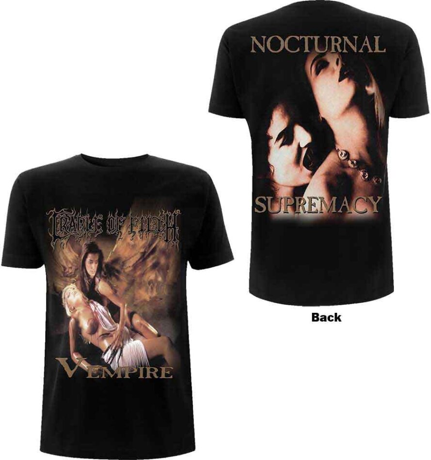 Cradle Of Filth Unisex T-Shirt - Vempire (Back Print) - Grösse M