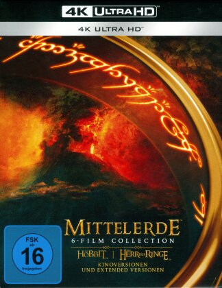 Mittelerde: 6-Film Collection - Der Hobbit & Der Herr der Ringe (Extended Edition, Version Cinéma, 15 4K Ultra HDs)