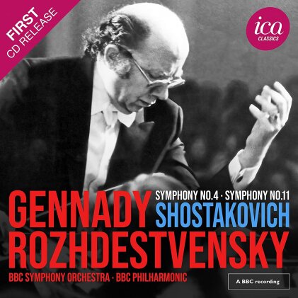Dimitri Schostakowitsch (1906-1975), Gennady Rozhdestvensky, BBC Symphony Orchestra & BBC Philharmonic - Symphonies 4 & 11 (2 CD)