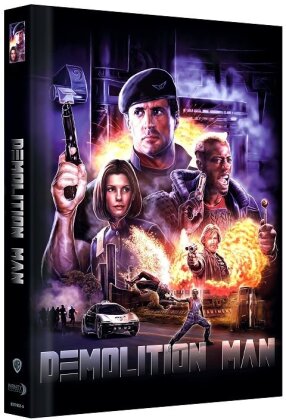 Demolition Man (1993) (Cover A, Édition Limitée, Mediabook, Uncut, Blu-ray + DVD)