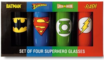 Justice League - Gläser 4er Set
