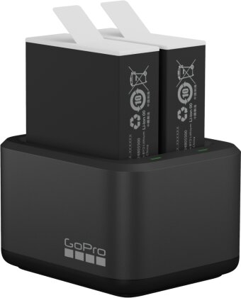 GoPro Dual Battery Charger + Enduro Akkus (HERO 9/10/11/12)