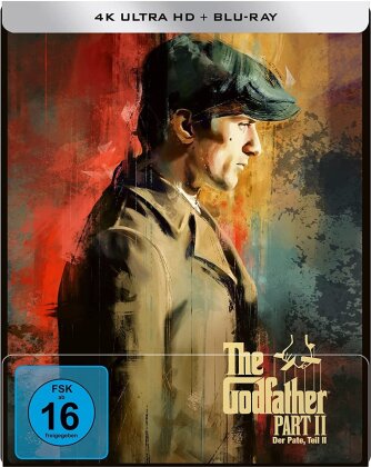 The Godfather - Part 2 - Der Pate, Teil 2 (1974) (Limited Edition, Remastered, Restaurierte Fassung, Steelbook, 4K Ultra HD + Blu-ray)