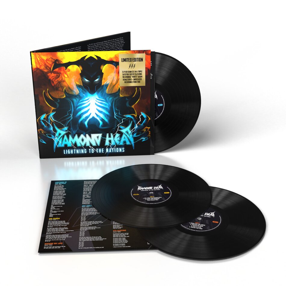 Diamond Head - Lightning To The Nations - White Album 2022 Reissue, Deluxe Edition, 3 LPs