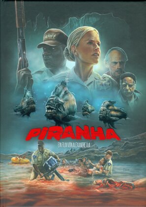 Piranha (2010) (Cover A, Limited Edition, Mediabook, Uncut, Blu-ray + DVD)