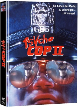 Psycho Cop 2 (1993) (Cover C, Limited Edition, Mediabook, Blu-ray + DVD)