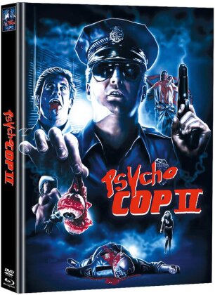Psycho Cop 2 (1993) (Cover B, Limited Edition, Mediabook, Blu-ray + DVD)