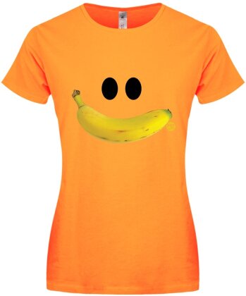 Pop Factory: Banana Smile - Ladies T-Shirt