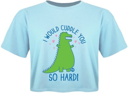 Pop Factory: I Would Cuddle You So Hard - Ladies Boxy Crop Top