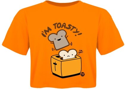 Pop Factory: I’m Toasty - Ladies Boxy Crop Top
