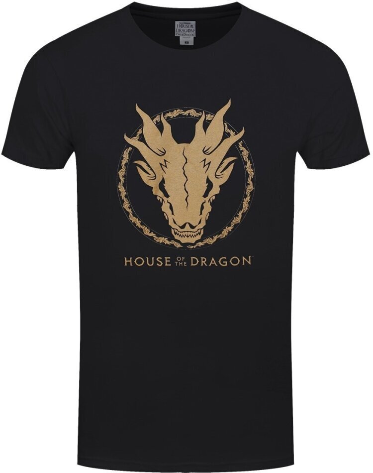 House of the Dragon: Gold Ink Skull - Men's T-Shirt - Grösse M