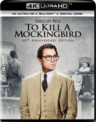 To Kill A Mockingbird (1962) (Édition 60ème Anniversaire, n/b, 4K Ultra HD + Blu-ray)