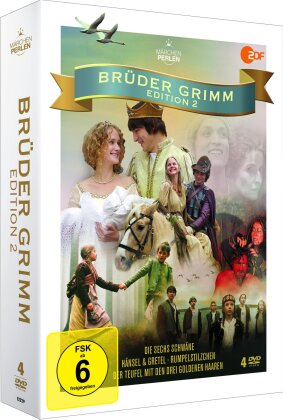 Brüder Grimm Edition 2 - Die sechs Schwäne / Hänsel & Gretel / Rumpelstilzchen / Der Teufel mit den drei goldenen Haaren (4 DVD)