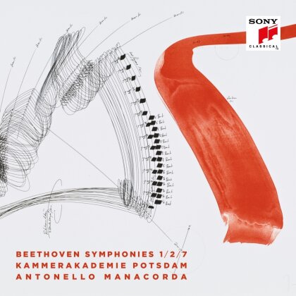 Antonello Manacorda, Kammerakademie Potsdam & Ludwig van Beethoven (1770-1827) - Symphonies Nos. 1, 2 & 7 (2 CDs)