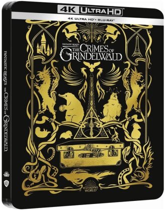 Les animaux fantastiques 2 - Les crimes de Grindelwald (2018) (Édition Limitée, Steelbook, 4K Ultra HD + Blu-ray)
