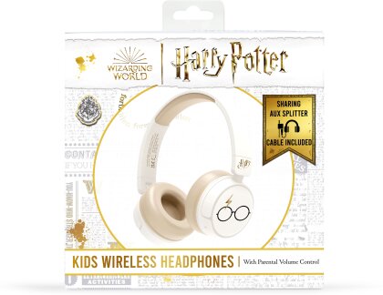 Harry Potter - Casque audio sans-fil pour enfants - Blanc