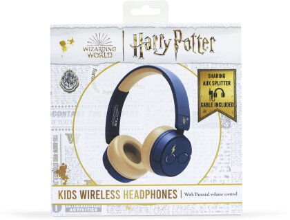 Harry Potter - Casque audio sans-fil pour enfants - Bleu