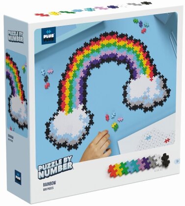 500 Kreativ Bausteine Puzzle Regenbogen