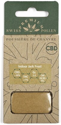 Swiss Premium Pollen Indoor Jack Frost (5g) - (CBD: ca. 20%, THC: <1%) - CBD Hasch/Blütenstaub