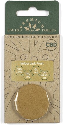 Swiss Premium Pollen Indoor Jack Frost (10g) - (CBD: ca. 20%, THC: <1%) - CBD Hasch/Blütenstaub