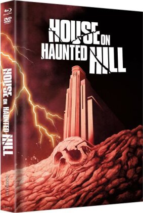 House on Haunted Hill (1999) (Cover B, Limited Edition, Mediabook, Blu-ray + DVD)