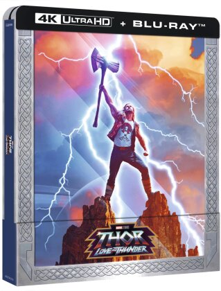 Thor 4 - Love and Thunder (2022) (+ Card Lenticolare, Limited Edition, Steelbook, 4K Ultra HD + Blu-ray)