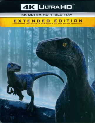Jurassic World 3 - Le monde d'après (2022) (Version Cinéma, Édition Limitée, Version Longue, Steelbook, 4K Ultra HD + Blu-ray)