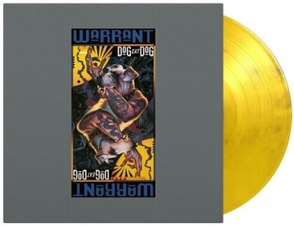 Warrant - Dog Eat Dog (2022 Reissue, Music On Vinyl, Limited To 1500 Copies, 30th Anniversary Edition, Yellow & Black Marbled Vinyl, LP)