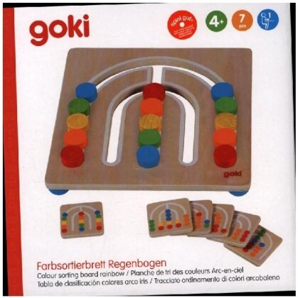 Farbsortierbrett Regenbogen