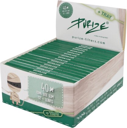PURIZE® Papers “Papes’n’Tray” - King Size Slim (Box 40Stk.)