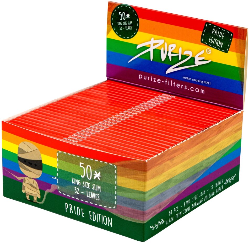 PURIZE® Papers “we love diversity” - King Size Slim (Box 50Stk.)
