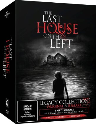 The Last House on the Left - Legacy Collection - Original & Remake (Limited Edition, Mediabook, Uncut, 6 Blu-rays + CD + Buch)