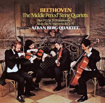 Alban Berg Quartet & Ludwig van Beethoven (1770-1827) - The Middle Period String Quartets (Japan Edition, 2 Hybrid SACDs)