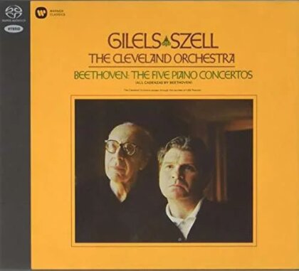 Emil Gilels, George Szell, Ludwig van Beethoven (1770-1827) & The Cleveland Orchestra - The Five Piano Concertos (Japan Edition, 3 Hybrid SACDs)