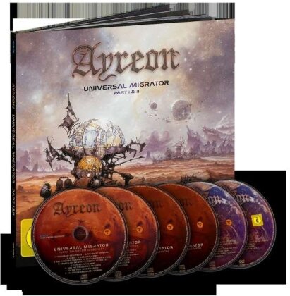 Ayreon - Universal Migrator I & II (2022 Reissue, MUSIC THEORIES RECORDINGS, 5 CDs + DVD + Buch)