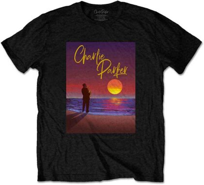 Charlie Parker Unisex T-Shirt - Purple Sunset