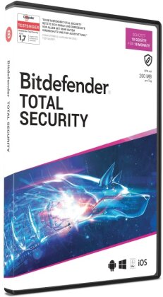 Bitdefender Total Security 10 Geräte / 18 Monate (Code in a Box)