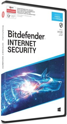 Bitdefender Internet Security 3 Geräte / 18 Monate (Code in a Box)