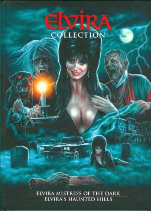 Elvira Collection - Elvira: Mistress of the Dark / Elvira's Haunted Hills (Cover A, Limited Edition, Mediabook, Uncut, 3 Blu-rays + DVD)